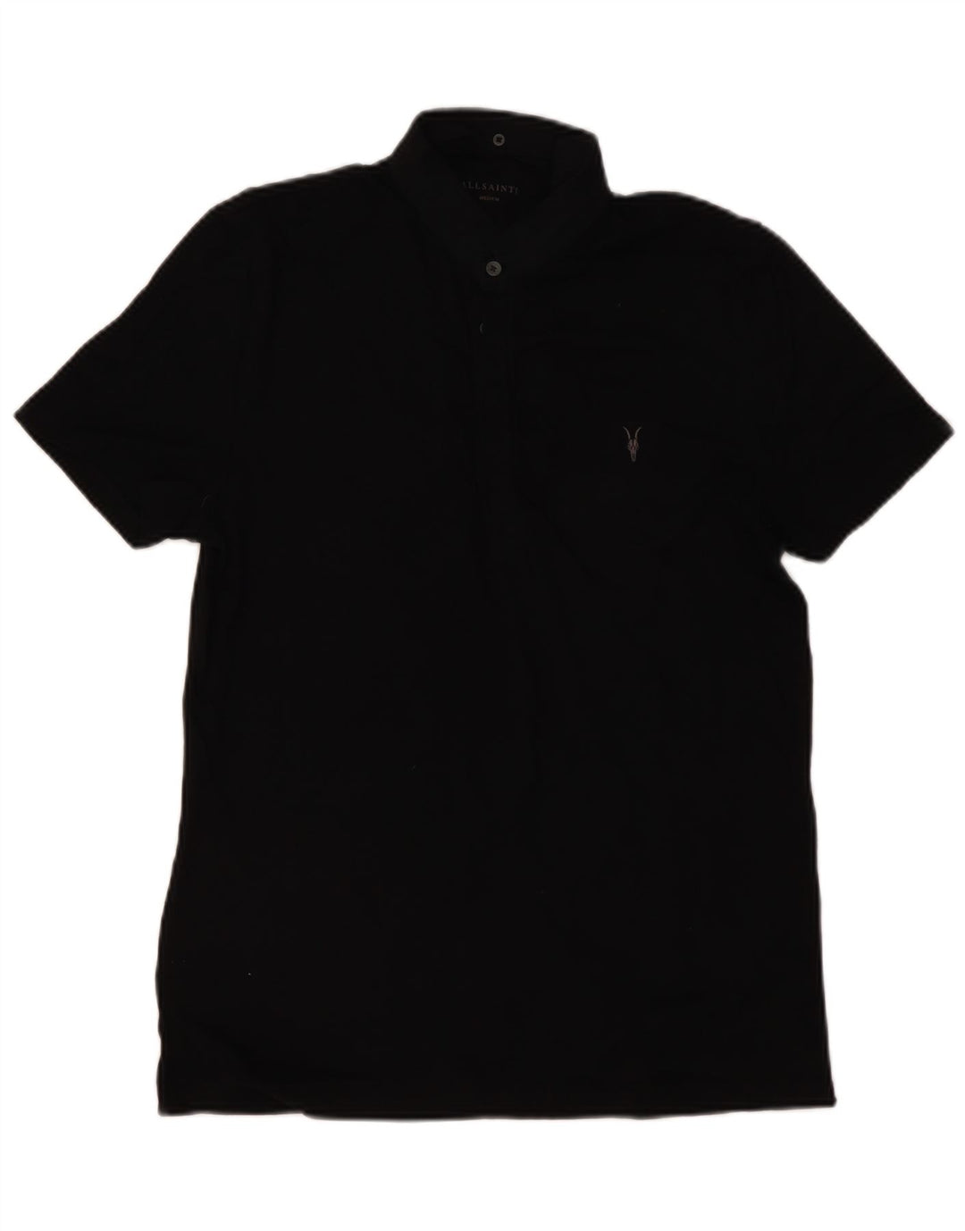 ALL SAINTS Muška polo majica Srednje crni pamuk