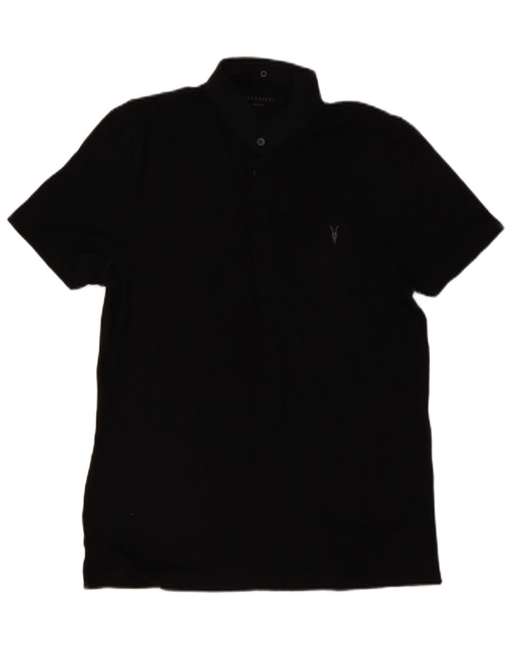 ALL SAINTS Muška polo majica Srednje crni pamuk