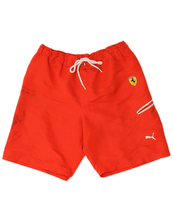 Puma muške Ferrari kratke hlače za kupanje srednje crvene boje od poliestera