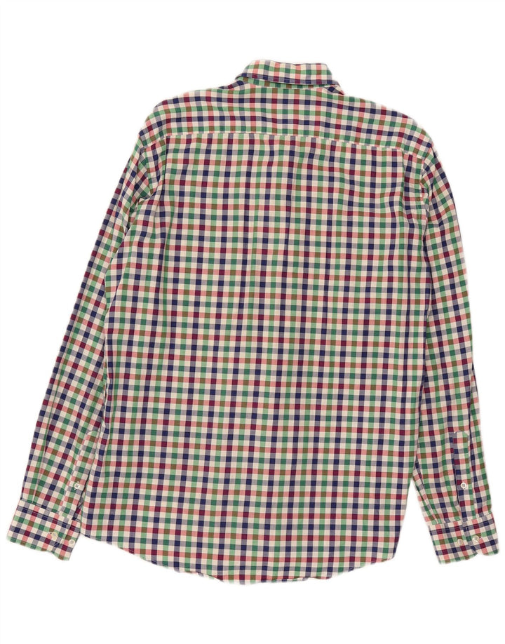 Lacoste muška uska košulja od flanela veličine 42, velika višebojna gingham