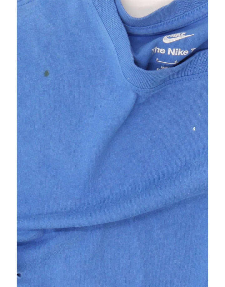 Nike Muška majica kratkih rukava Large Blue Cotton