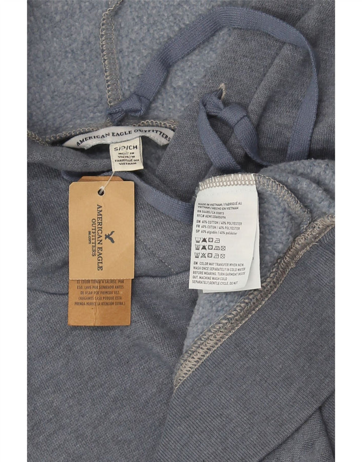 Ženska majica s kapuljačom American Eagle s grafičkim motivima UK 10 Mala siva