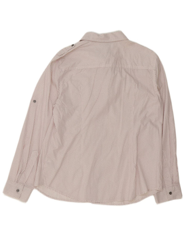 Dkny ženska vojna košulja UK 16 Large White Argyle/Diamond Cotton