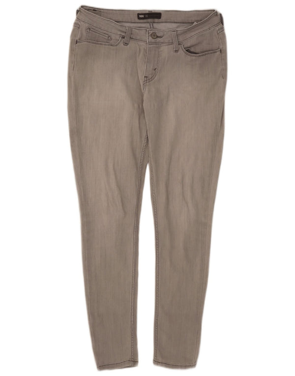 Levi's ženske uske traperice niskog struka W31 L30 sivi pamuk