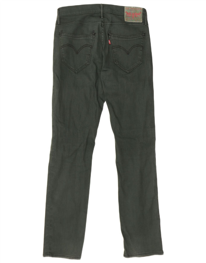 Levi's ženske 511 uske traperice W29 L32 Zeleni pamuk