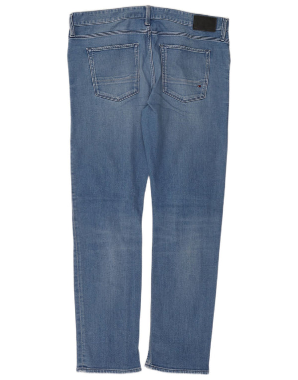 Tommy Hilfiger Mens Bleecker Slim Jeans W36 L32 Plavi pamuk