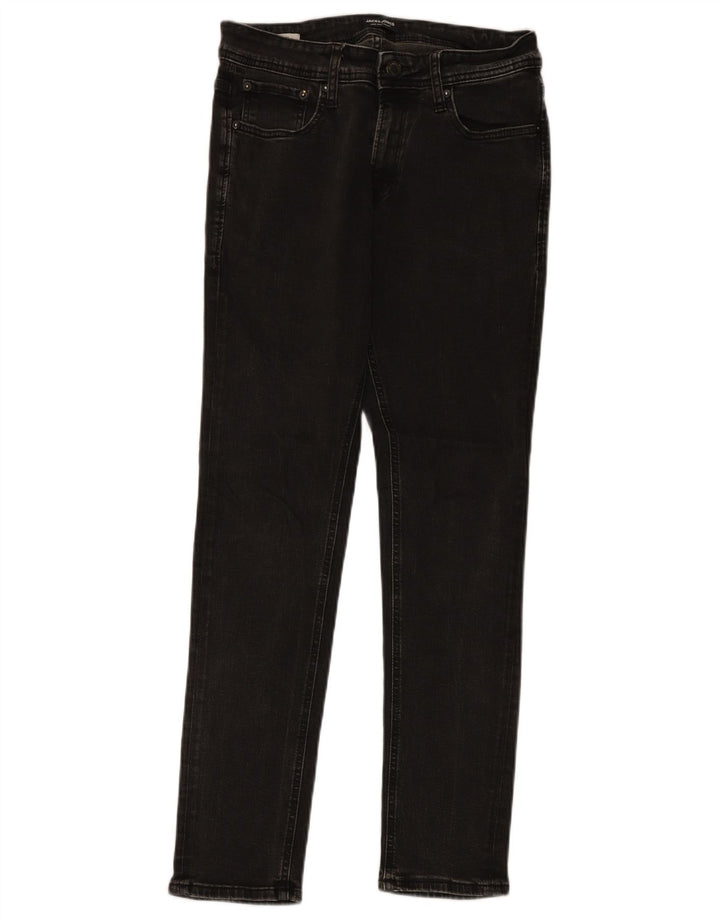 Jack & Jones Muške uske traperice W30 L30 Sivi pamuk