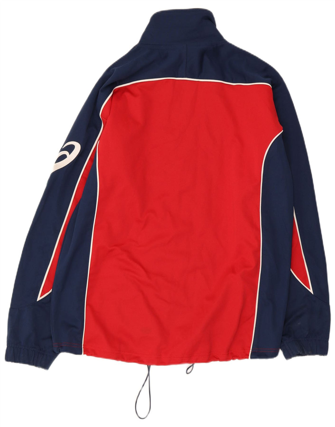 ASICS muška gornja jakna trenirke srednje crvene boje od poliestera