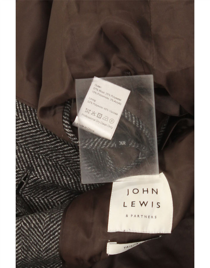 John Lewis muški krojeni kaput regularnog kroja UK 36 Mali sivi riblja kost