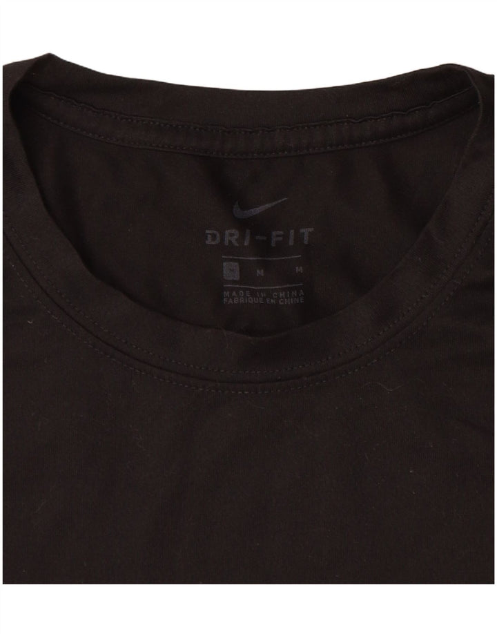Nike Dri Fit majica kratkih rukava srednji crni poliester