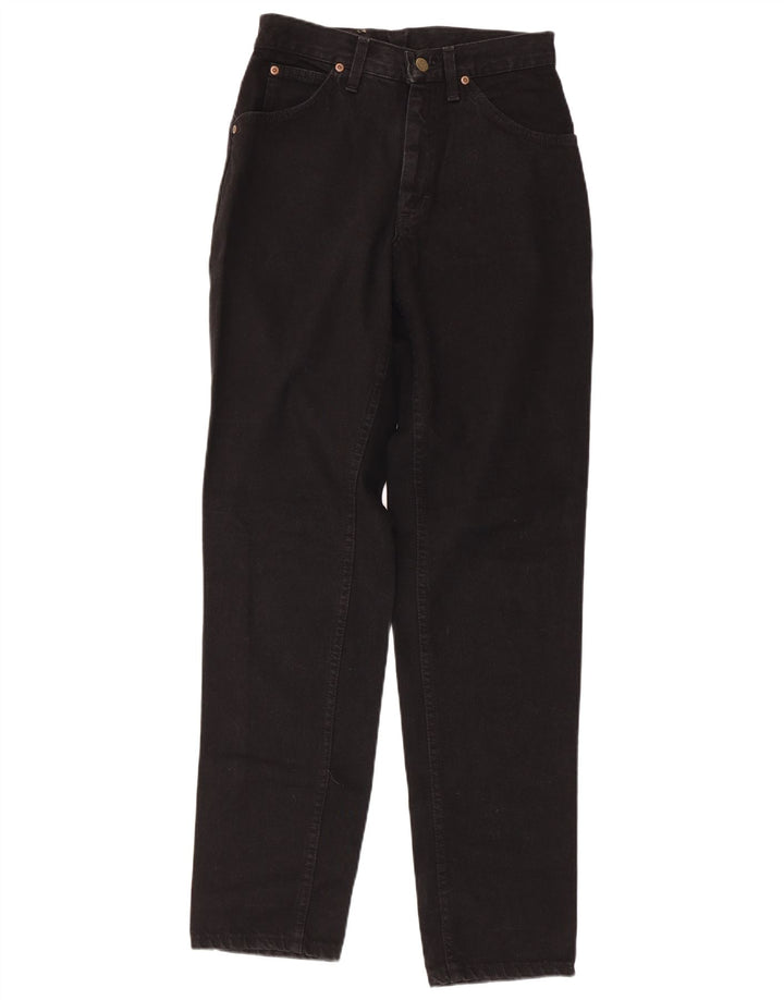 LEE Ženske sužene traperice visokog struka W28 L33 crni pamuk