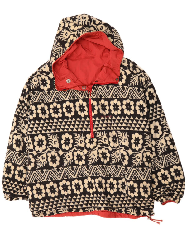 Schoffel muški pulover s kapuljačom Reverzibilna jakna UK 46 3XL crvena retro cvjetna