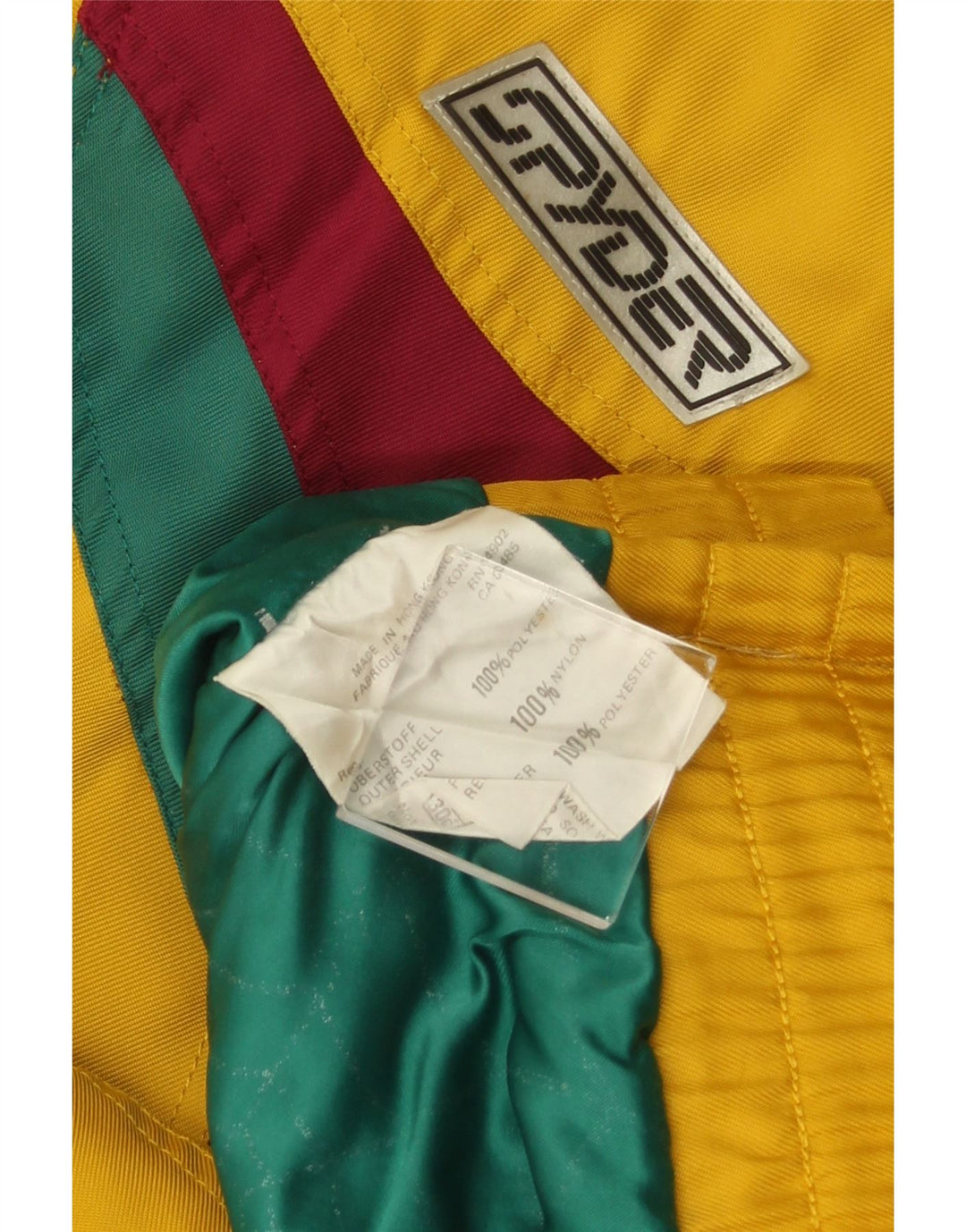 SPYDER muška skijaška jakna UK 42 XL poliester žute boje