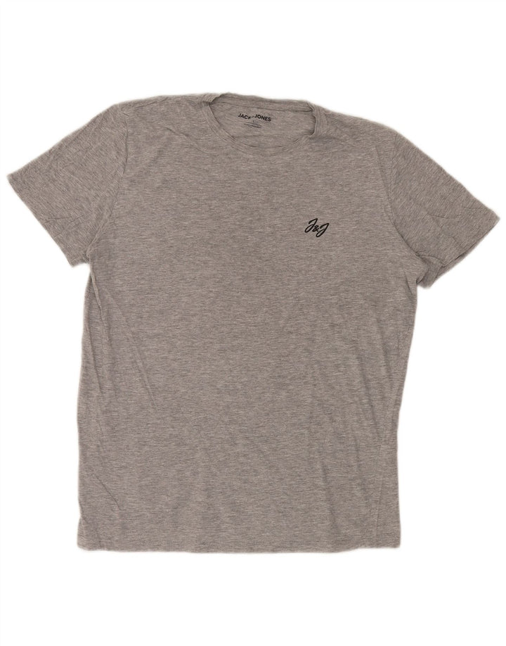 JACK & JONES Muška majica kratkih rukava velika siva viskoza
