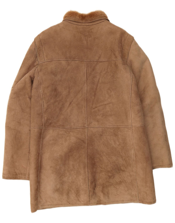 Vintage muška jakna s ovčicama IT 54 2XL smeđa
