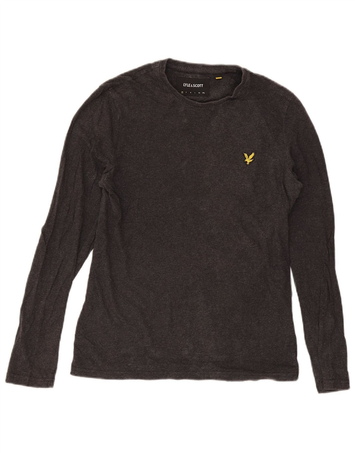 Lyle & Scott muška majica dugih rukava XS sivi pamuk
