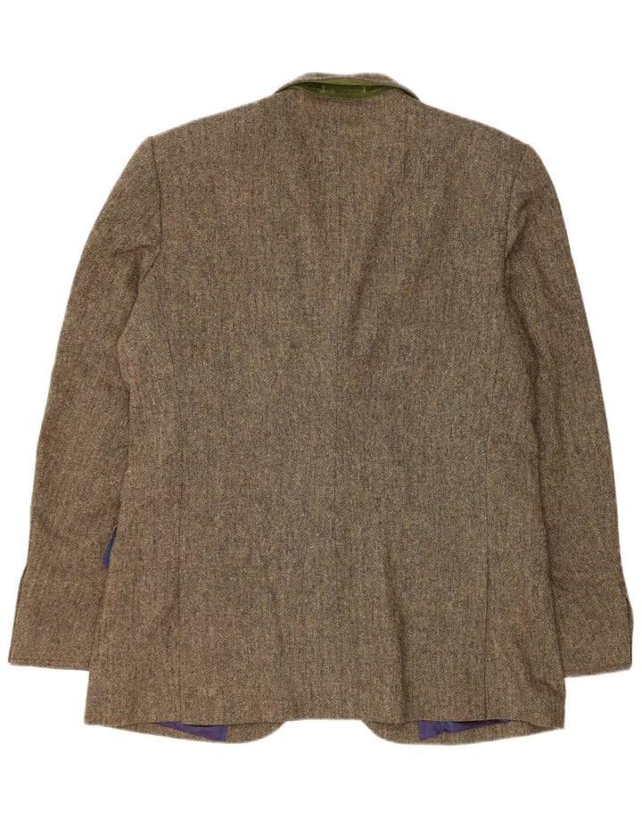 Muška jakna s 2 gumba Ted Baker, veličina 5 XL, smeđi poliester