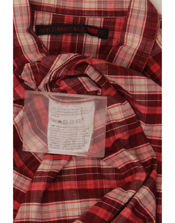 Levi's muška vester košulja, veliki crveni karirani pamuk