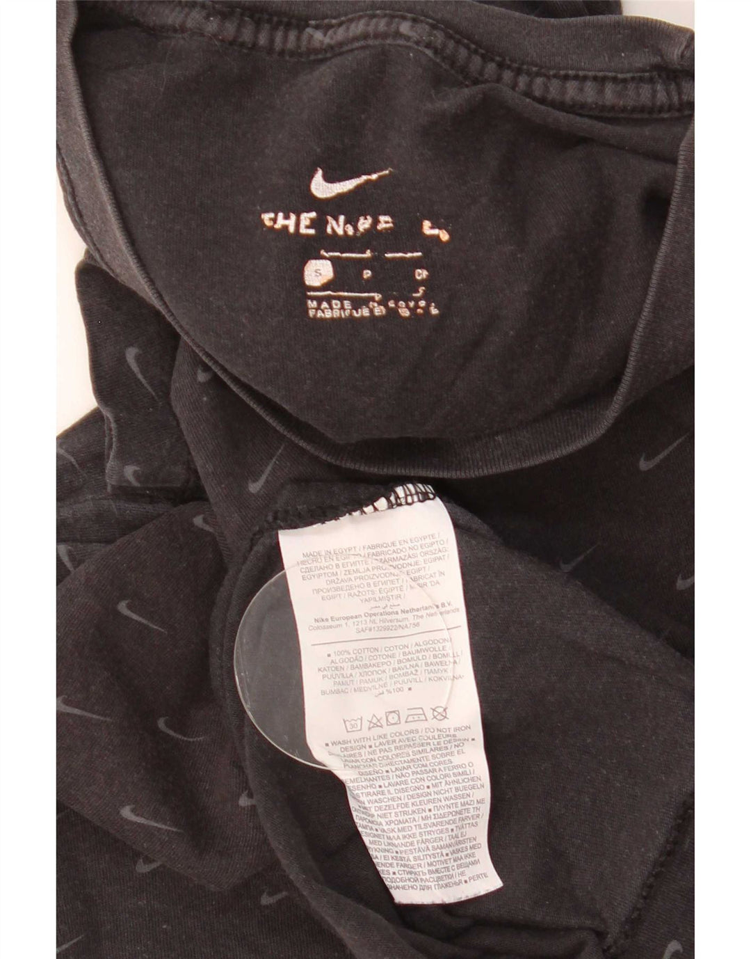Nike Muška majica kratkih rukava s grafičkim motivima, mala, crna pamučna