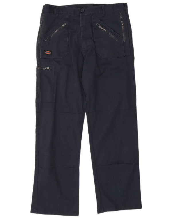 Dickies muške ravne kargo hlače W34 L31 tamnoplavi poliester