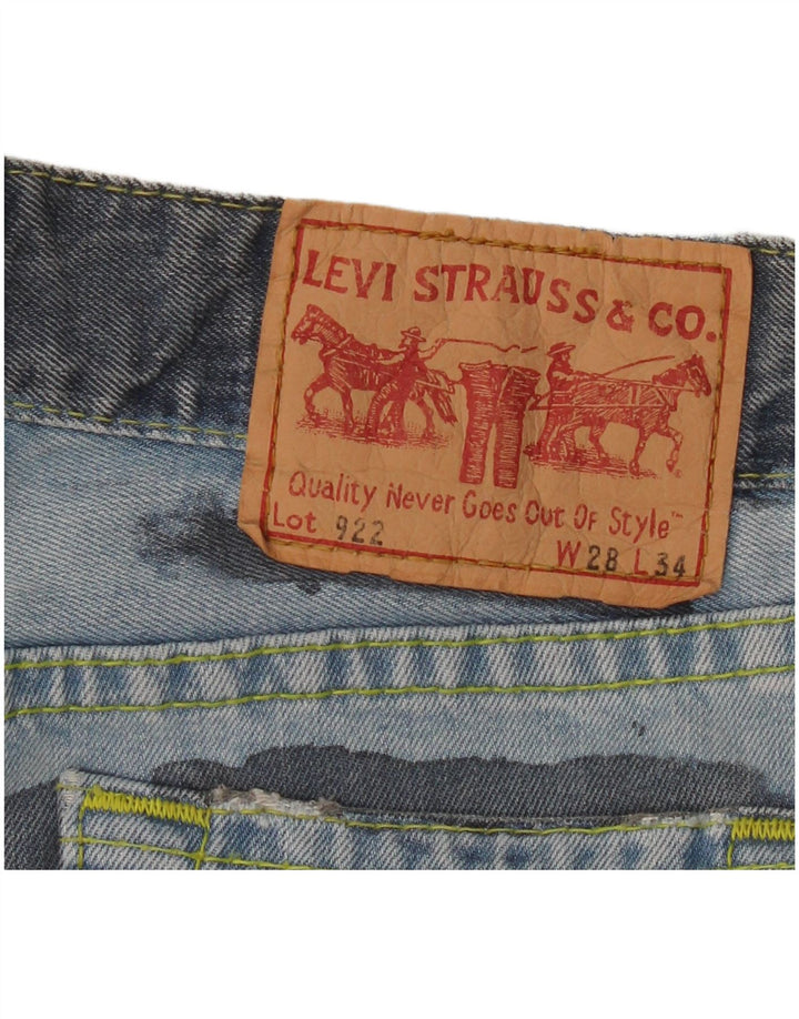 Levi's ženske 922 ravne traperice W28 L30 plavi pamuk