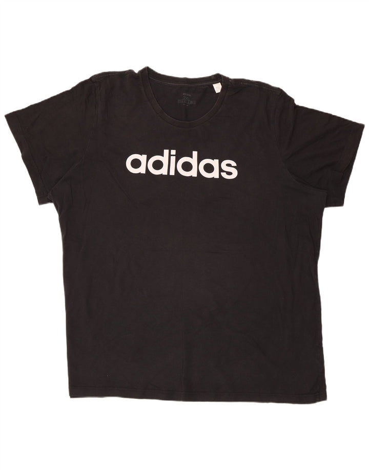 Adidas muška majica s grafičkim motivima 2XL crni pamuk