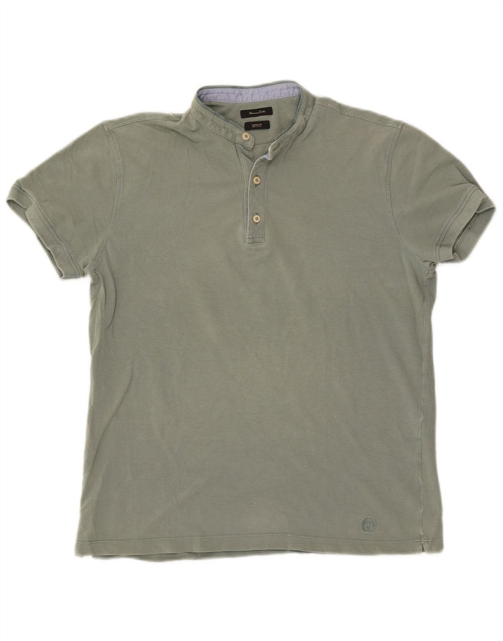 Massimo Dutti muška ležerna polo majica srednje zelene boje