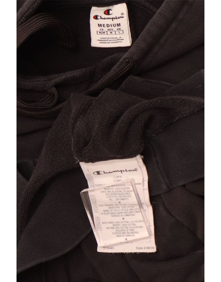 CHAMPION Muška majica s kapuljačom Srednji crni pamuk