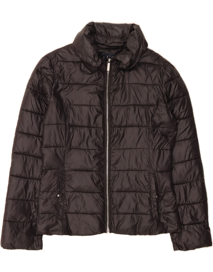 ARMANI JEANS Womens Padded Jacket US 10 Large Black Polyamide Vintage Armani Jeans and Second-Hand Armani Jeans from Messina Hembry 