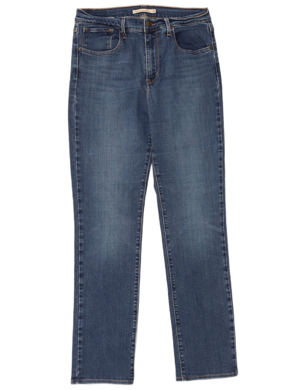 Levi's ženske ravne traperice visokog struka 724 W30 L32 plavi pamuk