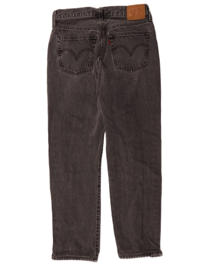 Levi's ženske 501 ravne traperice W28 L26 sivi pamuk