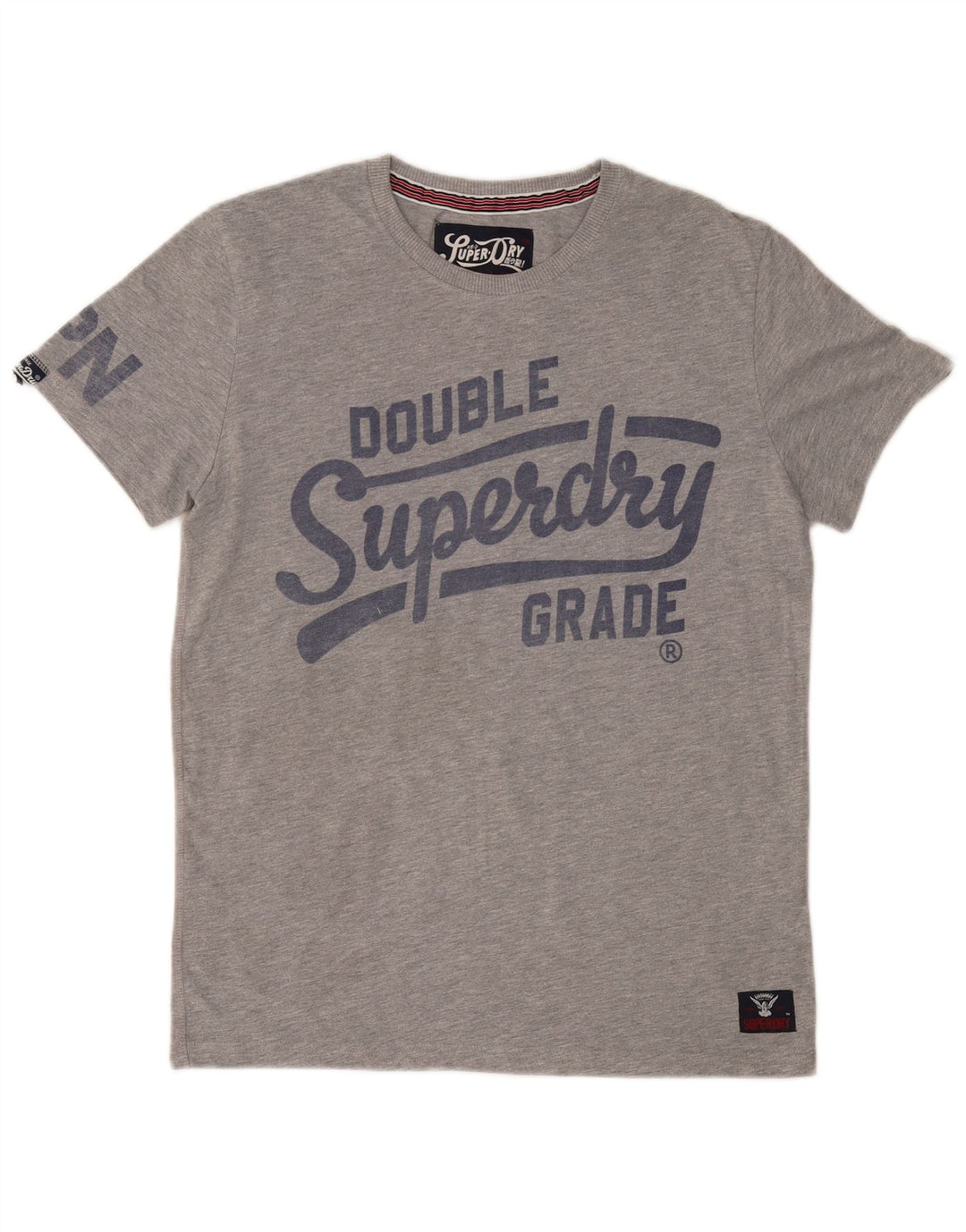 SUPERDRY muška grafička majica kratkih rukava srednje sivi poliester