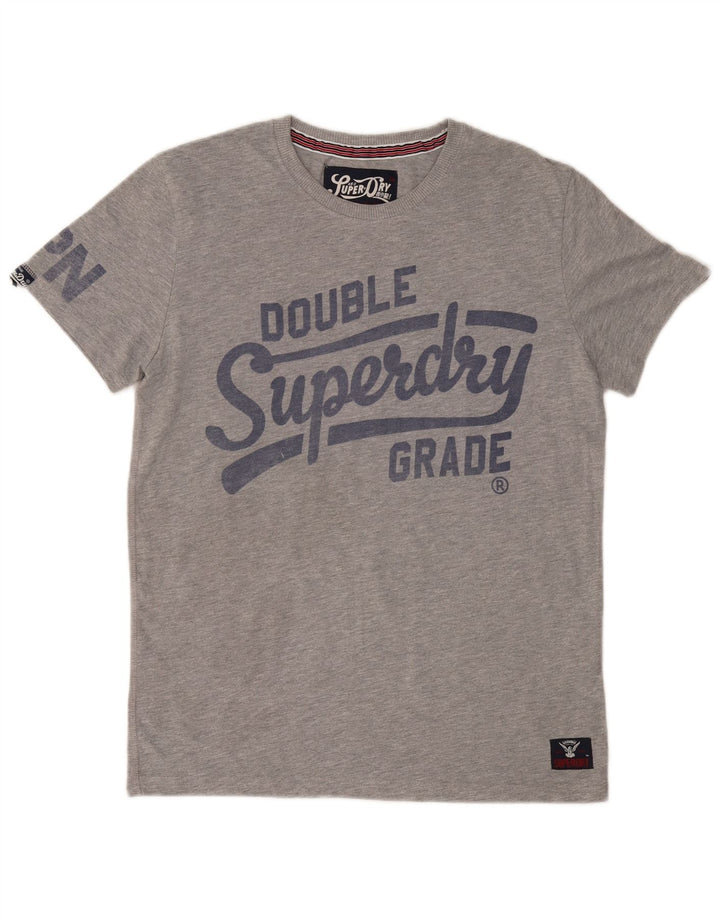 SUPERDRY muška grafička majica kratkih rukava srednje sivi poliester