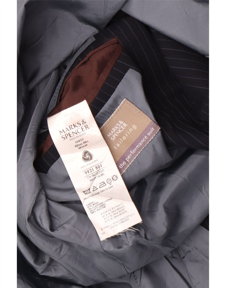 Marks & Spencer ženski sako jakna UK 40 srednje tamnoplave pruge
