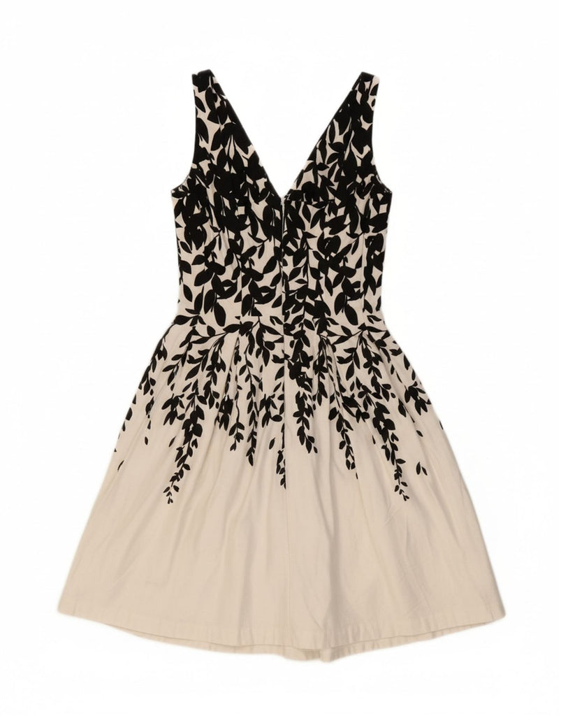 RALPH LAUREN Womens Sleeveless A-Line Dress US 4 Small Black Floral Cotton Vintage Ralph Lauren and Second-Hand Ralph Lauren from Messina Hembry 