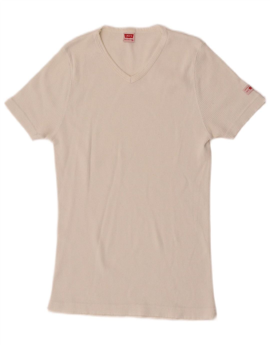 Levi's ženska majica kratkih rukava UK 12 Srednje bijeli pamuk
