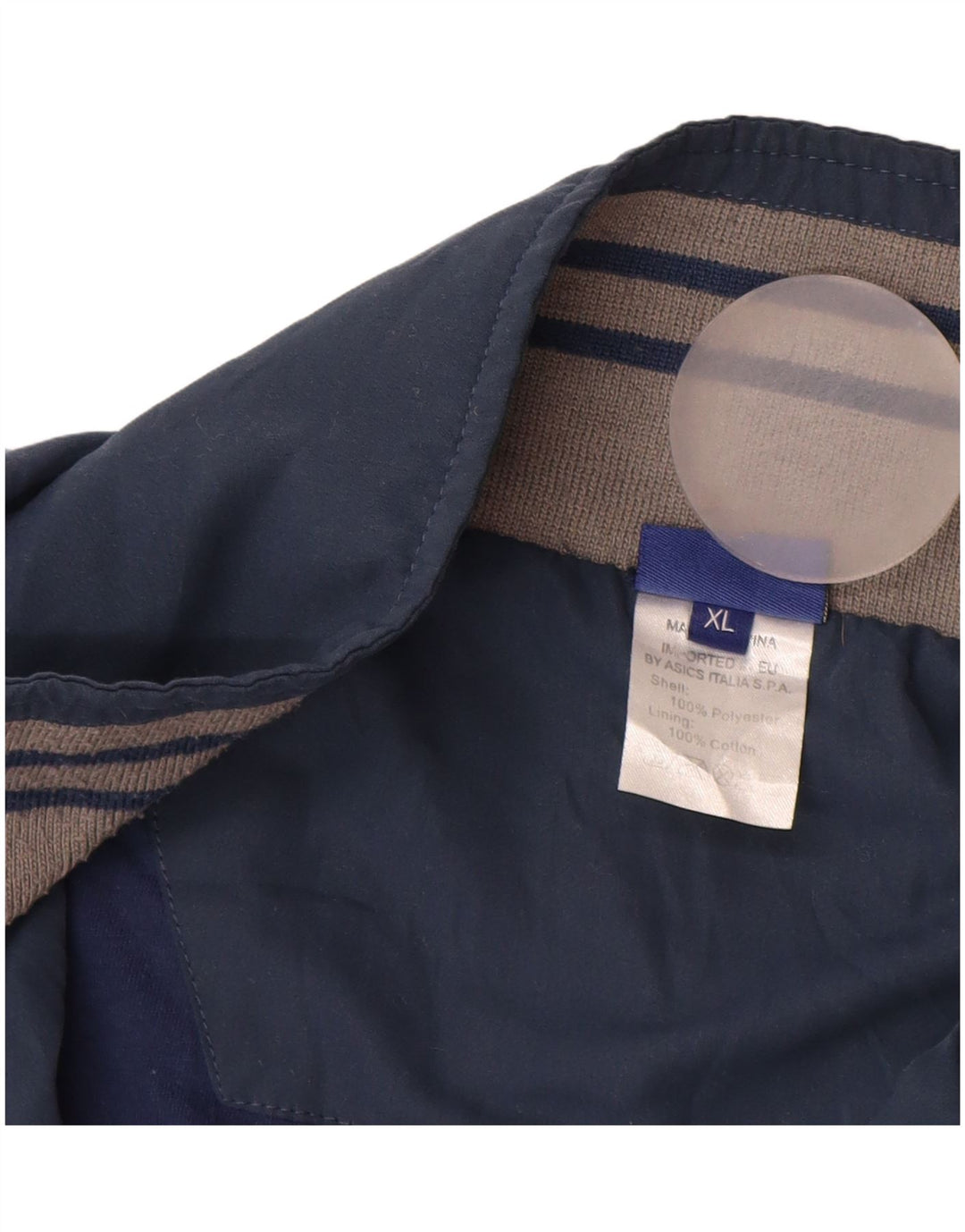 ASICS muška trenirka gornja jakna XL tamnoplavi poliester u boji