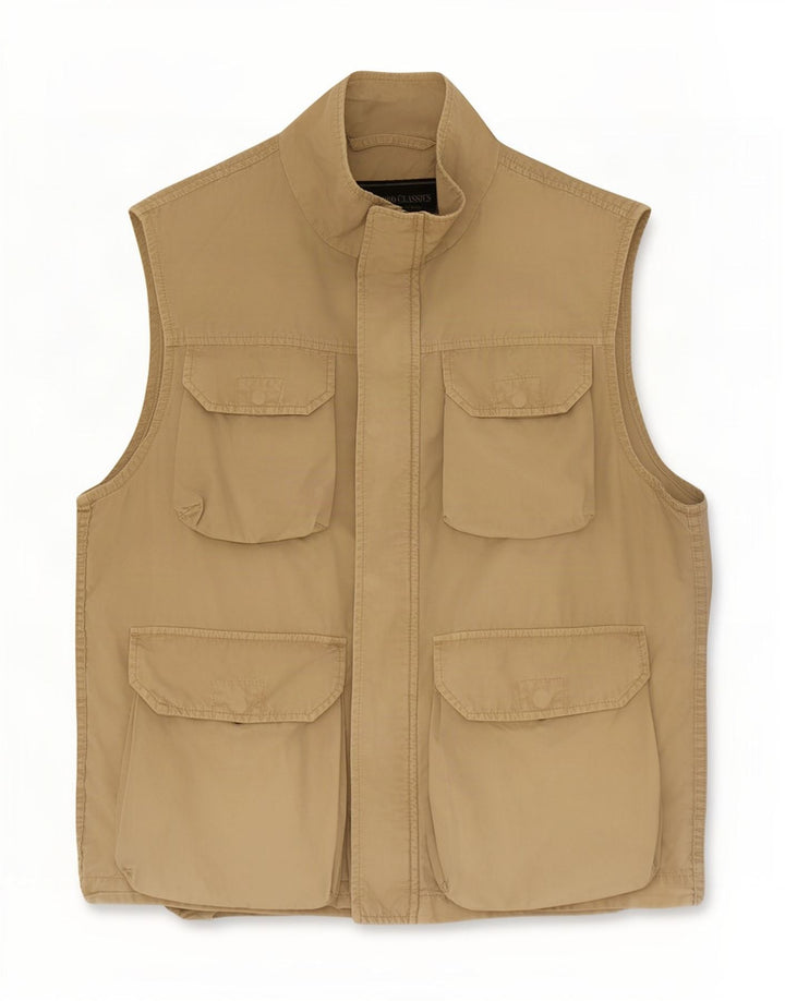 Marlboro Classics Mens Utility Gilet EU 50 Large Beige