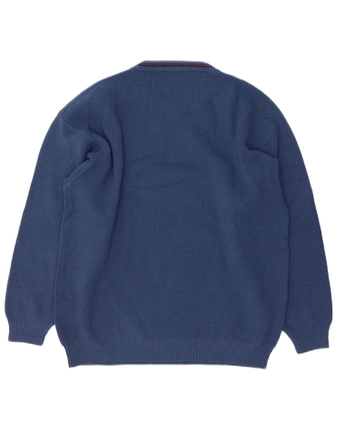 VINTAGE muški džemper s okruglim izrezom XL plave vune