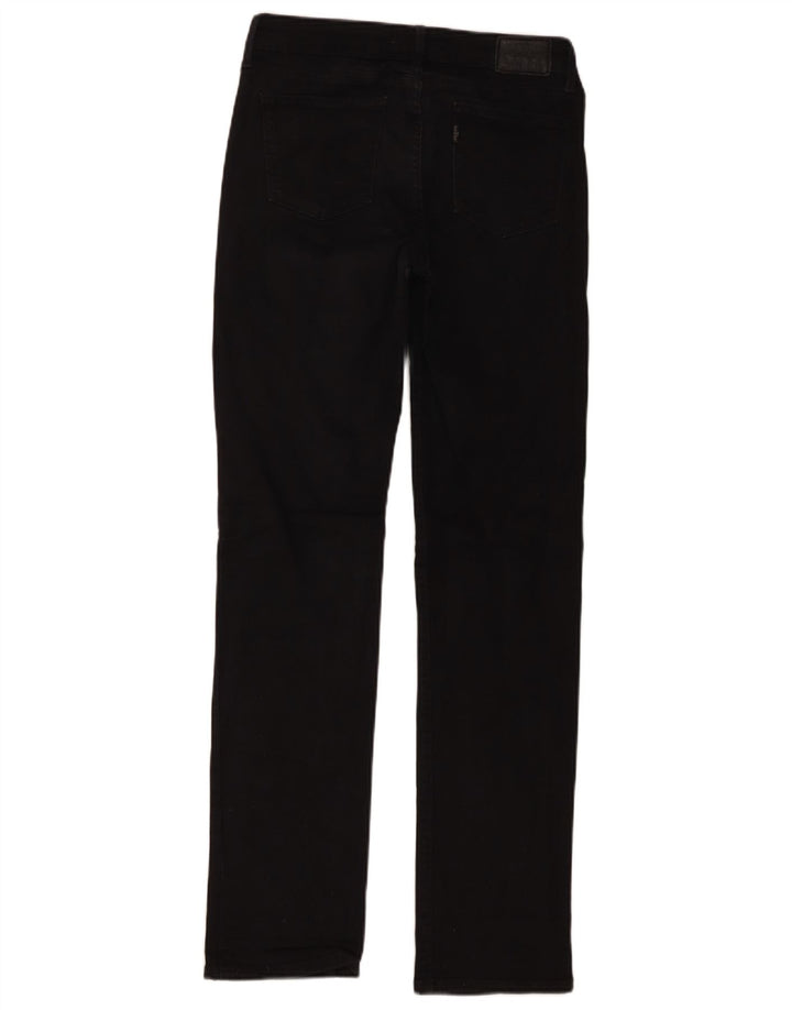 Levi's ženske 714 ravne traperice W28 L32 crni pamuk