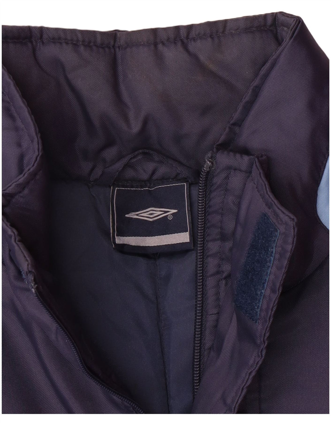 UMBRO muški podstavljeni kaput s kapuljačom UK 38 Srednji tamnoplavi najlon u boji