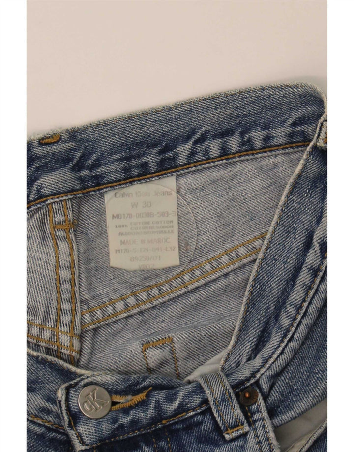 Calvin Klein muške ravne traperice W30 L29 plavi pamuk