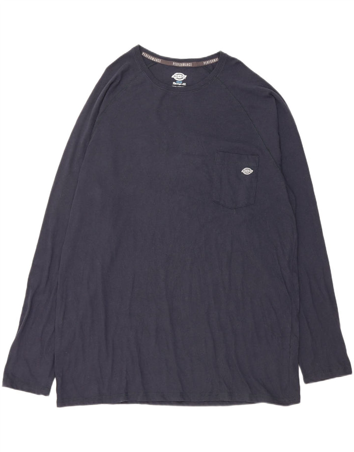 Dickies muška visoka majica dugih rukava 2XL tamnoplavi pamuk