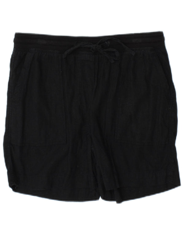 Marks & Spencer ženske chino kratke hlače UK 10 male W32 crno platno