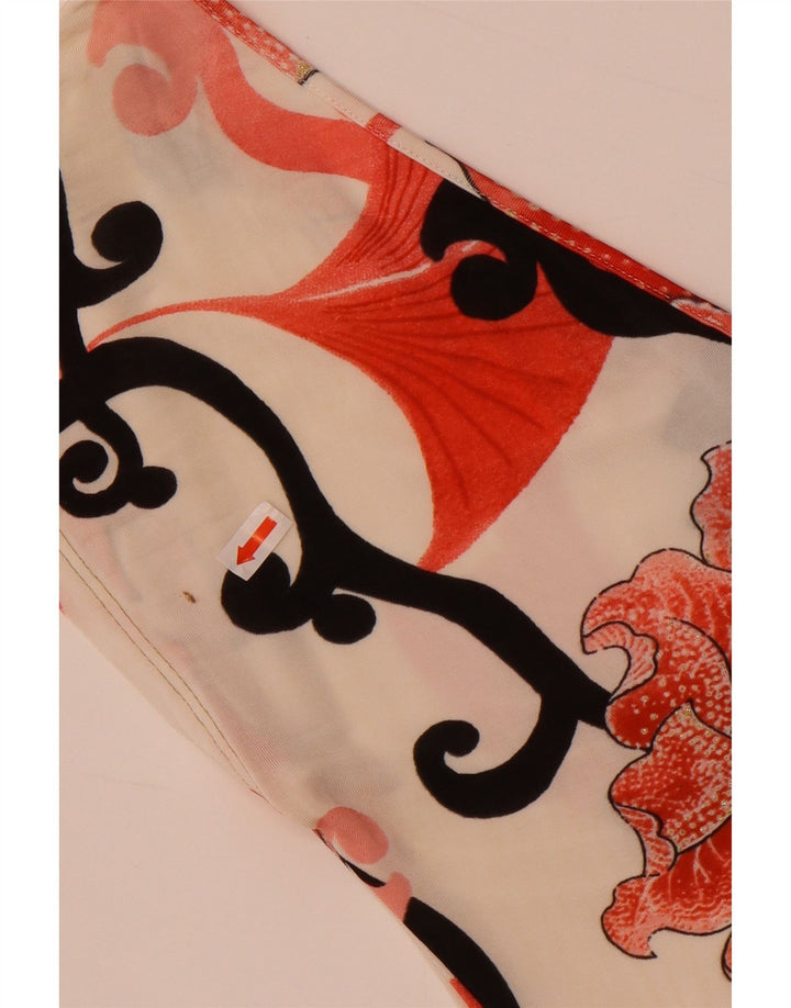 Top ženske bluze Just Cavalli UK 14 Large Off White cvjetni elastin