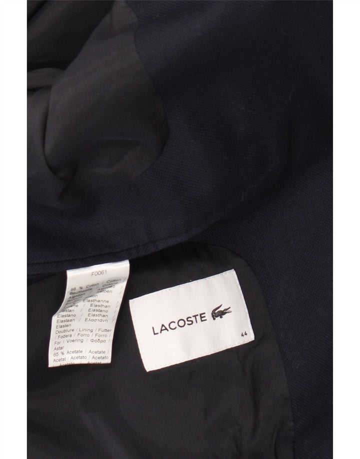 Lacoste ženska jakna s 1 gumbom, veliki tamnoplavi pamuk, veličina 44