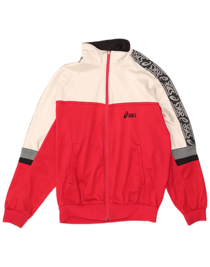 Gornja jakna Asics Graphic Trenirka IT 48 srednje crvene boje, najlon