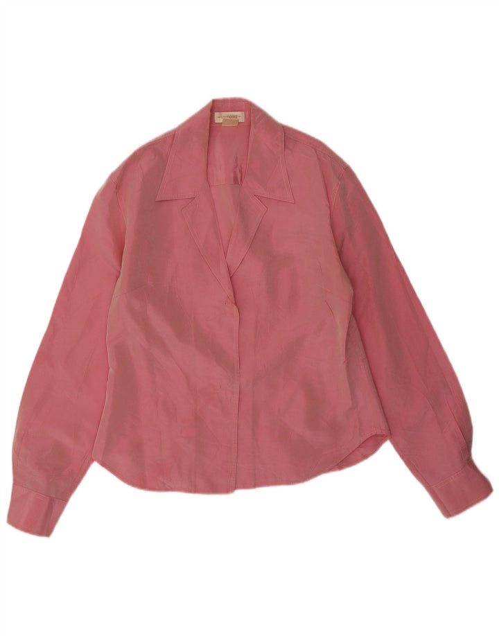 Vintage ženska košulja bluza EU 38 srednje ružičasti acetat