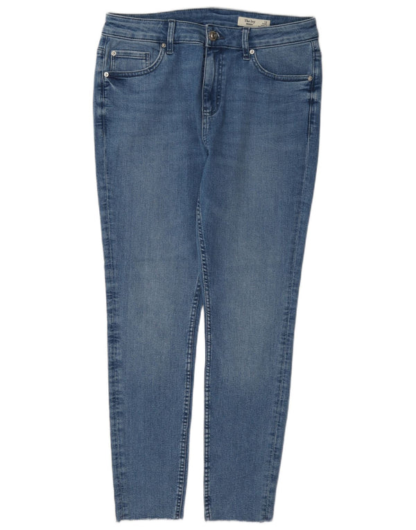 Marks & Spencer Womens The Ivy Skinny Jeans UK 12 Medium W30 L27 Plava