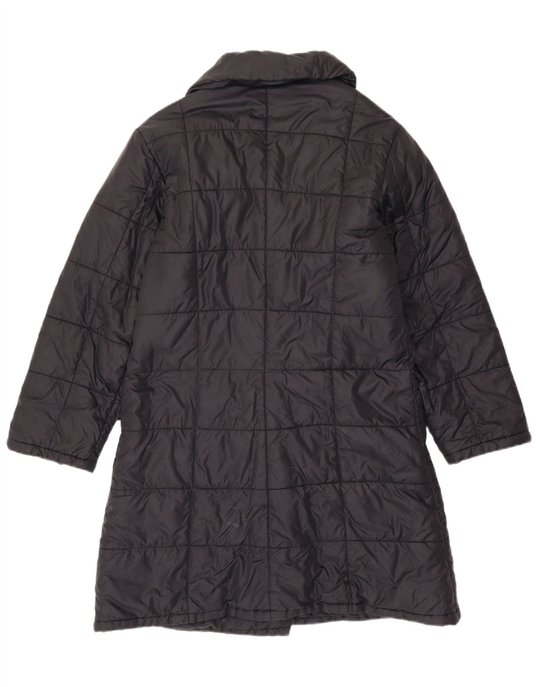 REPLAY Ženski široki podstavljeni kaput UK 10 Mali crni poliester